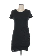 Wasabi + mint Women Black Short Sleeve T-Shirt M