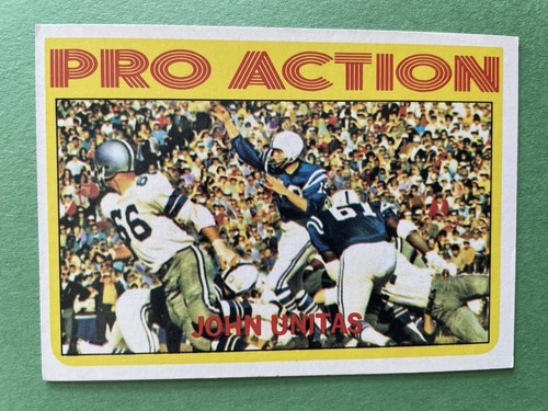 John Unitas [In Action] #251 1972 Topps card