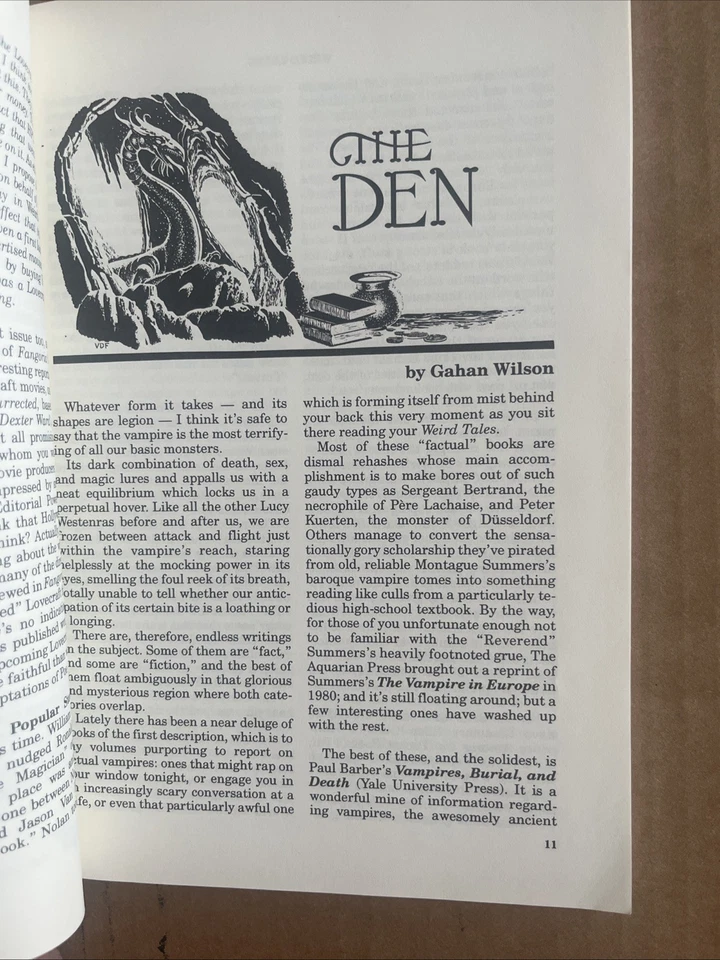 Weird Tales Spring 1992  No. 304 fantasy horror magazine Necronomicon Campbell Foto 4 de 4