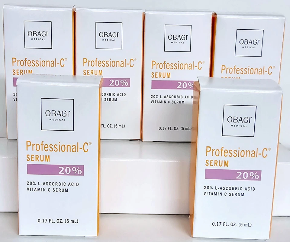 OBAGI PROFESSIONAL C-20% 5ml x 6 Bottles Travel Size Brand New