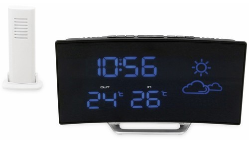 SOUNDMASTER Uhrenradio FUR100, mit Wetterstation, Funk, schwarz - Bild 2 von 4