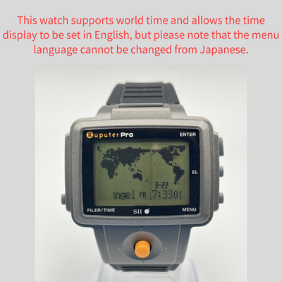Seiko Ruputer Pro MP120SG Digital Computer Smart Watch Japan World