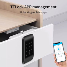 Smart Cabinet Lock APP TTLOCK Control Keypad RFID Card Entry Remote Access for H
