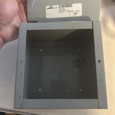 6x6 Hoffman metal outdoor box with covers