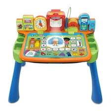 VTech Get Ready for School Learning Desk, Multicolor, 22" Tall, Infant and Toddl