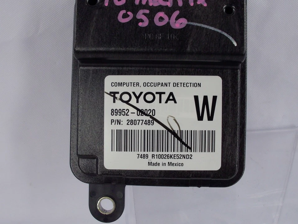 Toyota Matrix 2009-2014 asiento de pasajero módulo de ocupante 89952-02020 OEM Foto 2 de 4