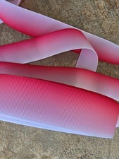 Ombre PINK 1" wide grosgrain ribbon the listing is for 44 yards total