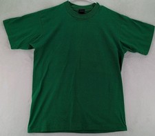 VTG 90s Screen Stars Best Single Stitch T-Shirt Large Green Made In USA 50/50