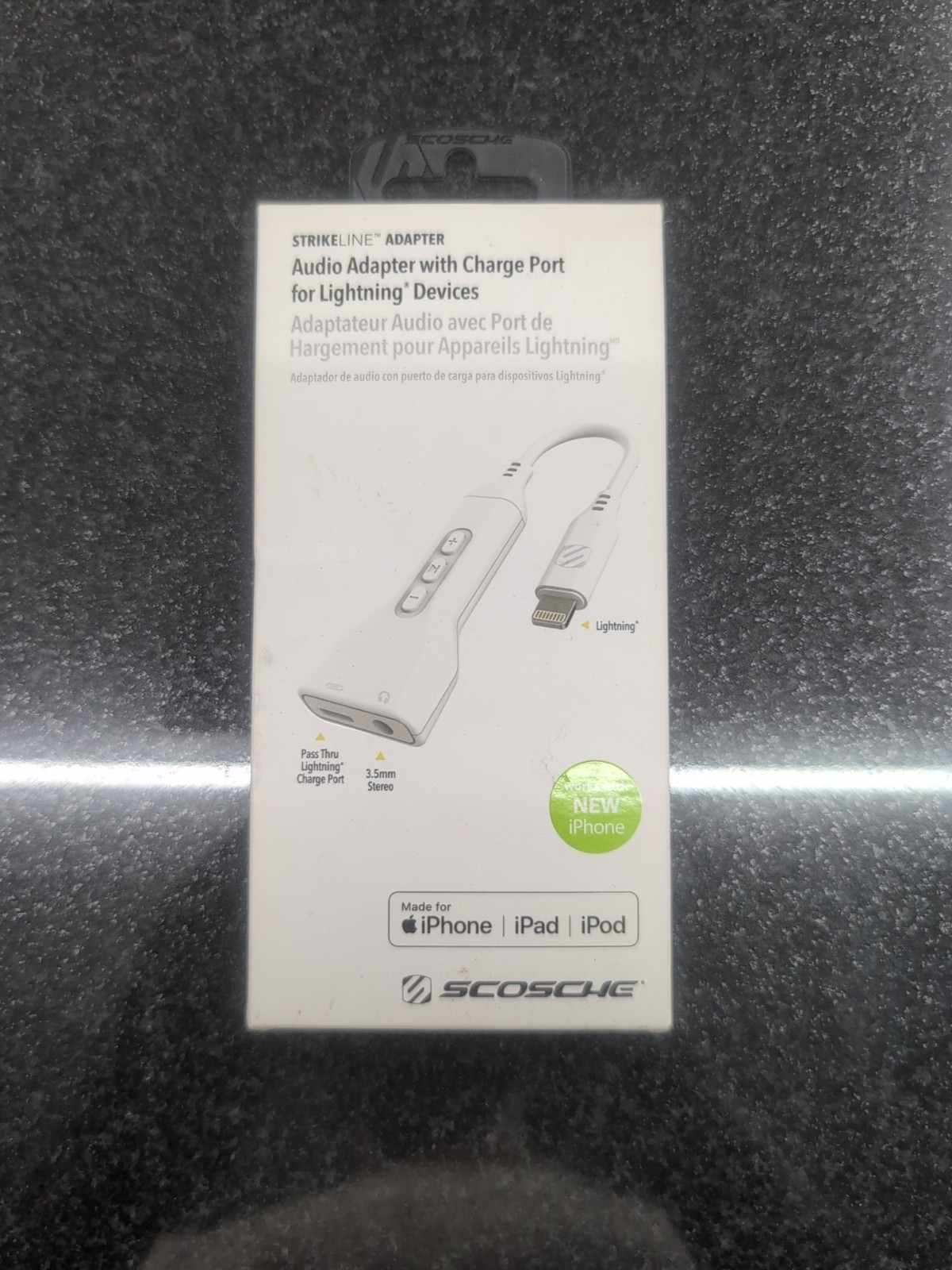 SCOSCHE StrikeLine Adapter with 3.5mm Aux Input and Charge P