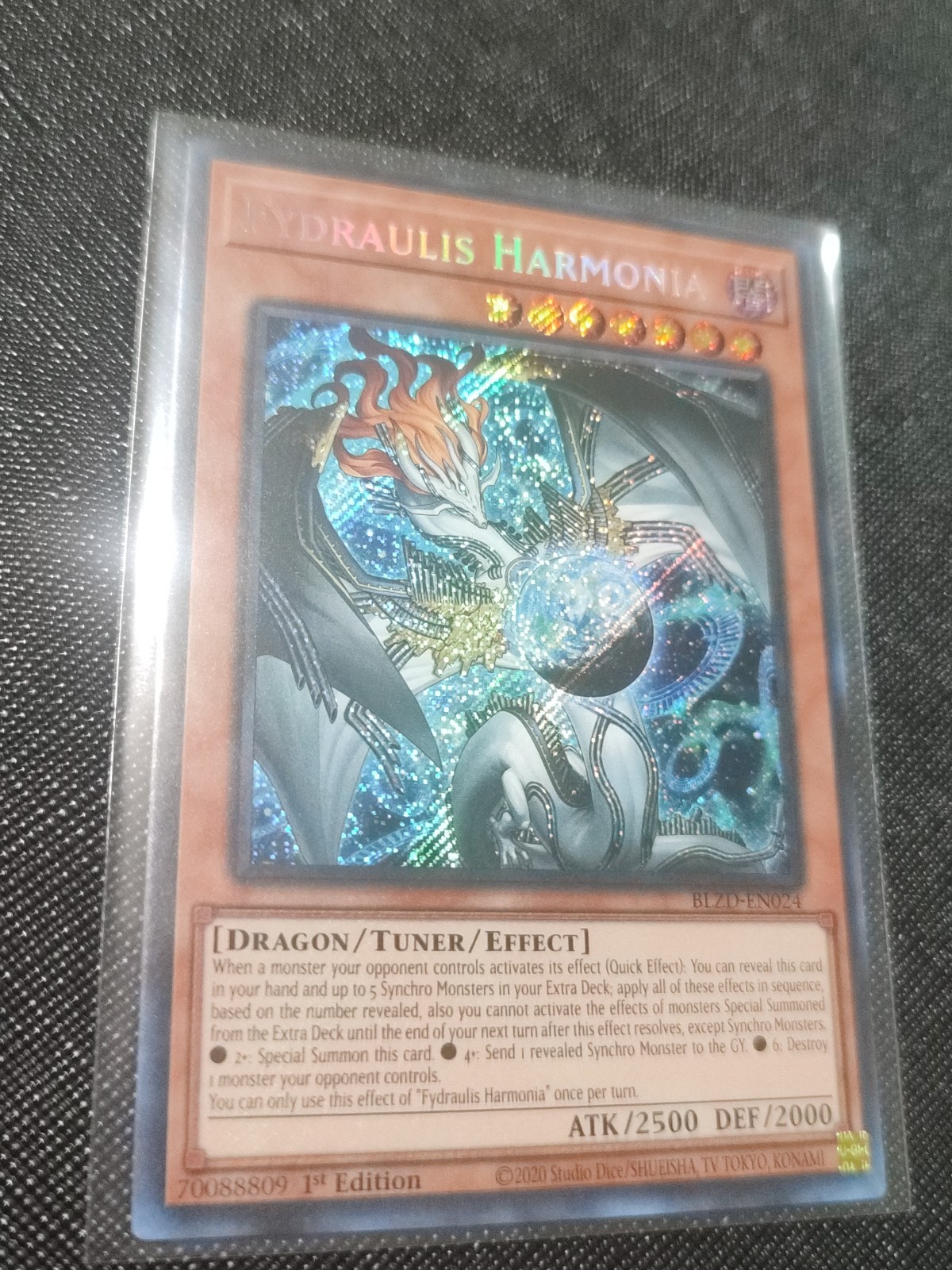 Yugioh BLZD-EN024 Fydraulis Harmonia Secret Rare Presale  