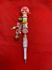 Personalized Strawberry Shortcake Beaded Pen Handmade Kawaii Gift Collectible