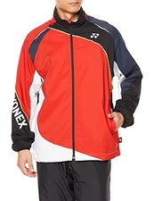 Yonex Lined Wind Warmer Shirt Sunset Red 496 S NEW