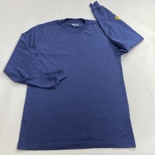 Carhartt Blue Loose Fit Long Sleeve T-Shirt Size Small Arm Logo See Description.