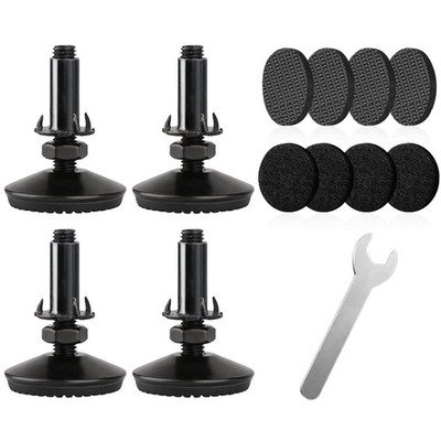 4 Set M10 Adjustable Leveling Feet, Heavy Duty Height Adjuster Furniture Leve...