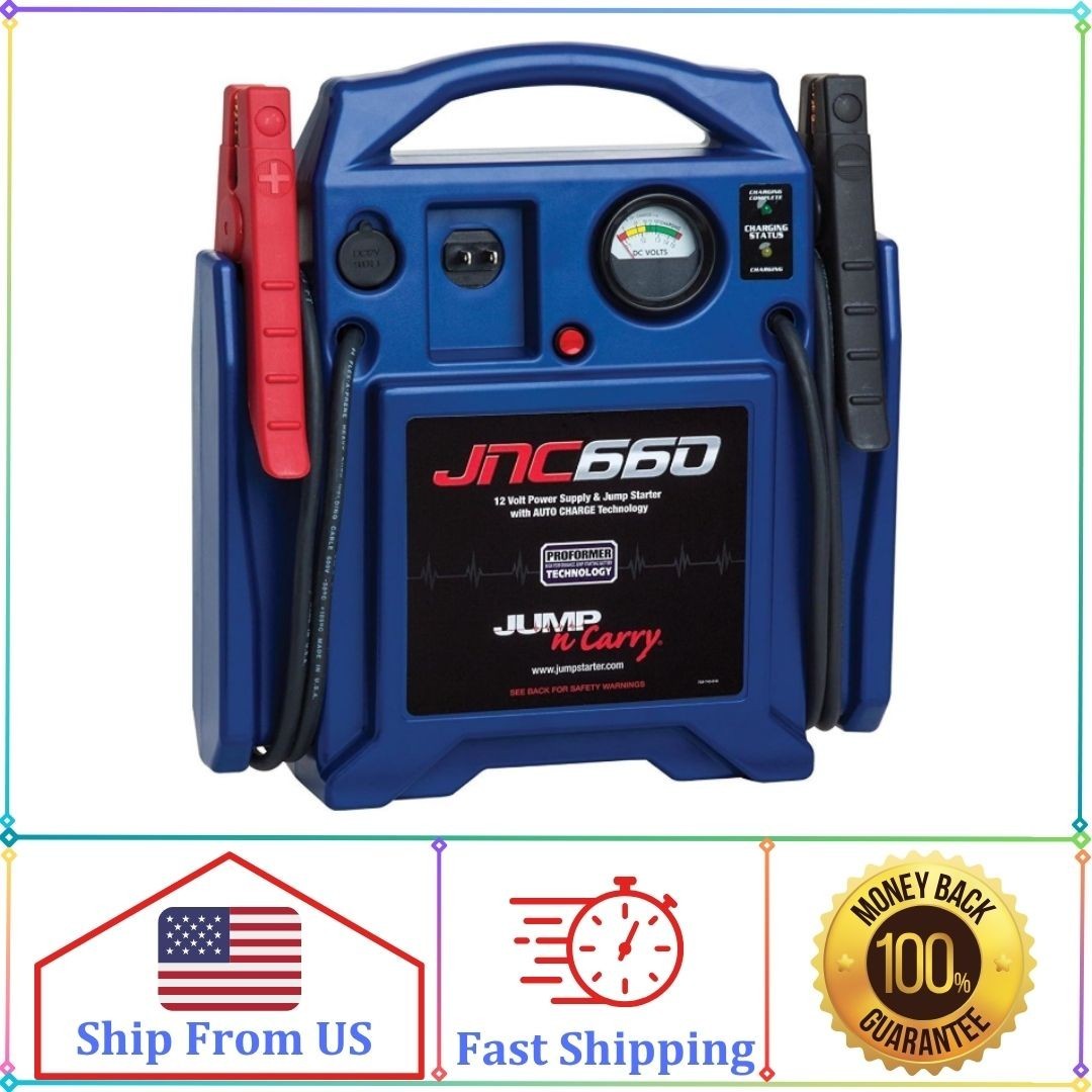 Clore Automotive JNC660 Jump-N-Carry 1700 Peak Amp 12 Volt Jump Starter