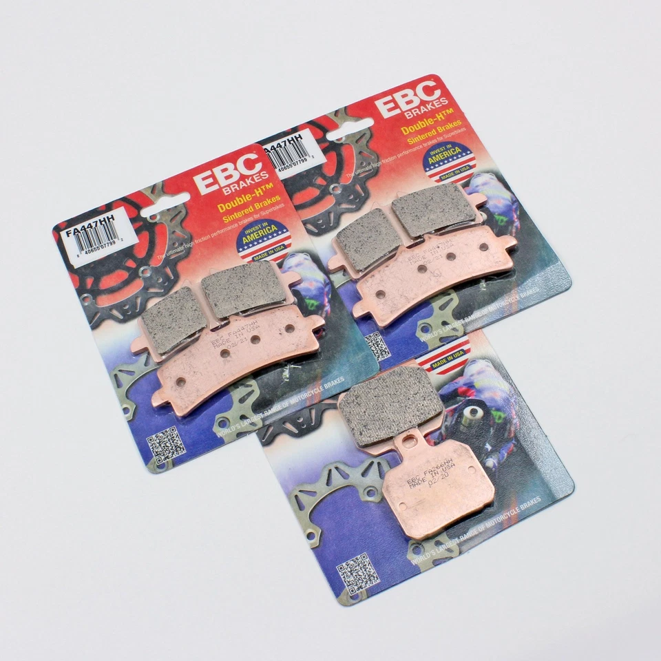 Juego de pastillas de freno sinterizadas EBC para Ducati HYPERMOTARD 1100 S 2007-09 delanteras y traseras Foto 3 de 3