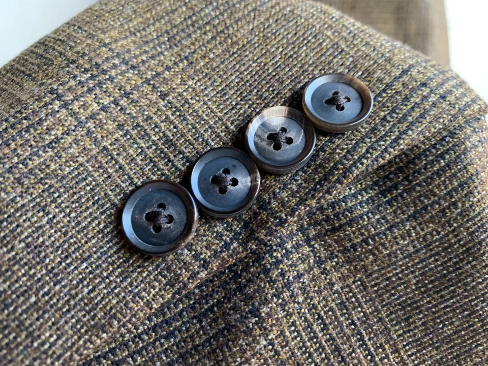 ⭐️ PAUL STUART ITALY  WOOL JACKET  SPORT COAT  42 / 52  LONG   ⭐️ - Image 3 of 4