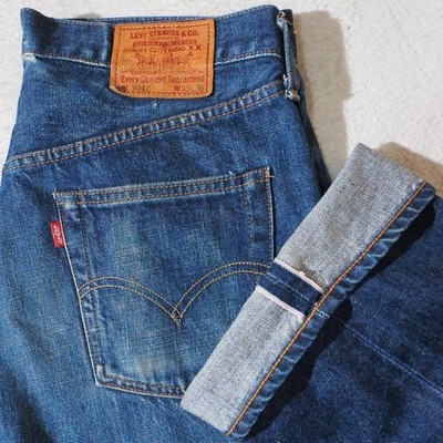 LEVI'S 504Z Jeans Denim Pants Jeans BIGE Big E 504Z-XX Red Ear Selvedge