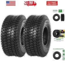 2-Pack -6 Lawn Mower Tires, Replacement 4 Ply Front Lawn Mower Tire Tubeless,...