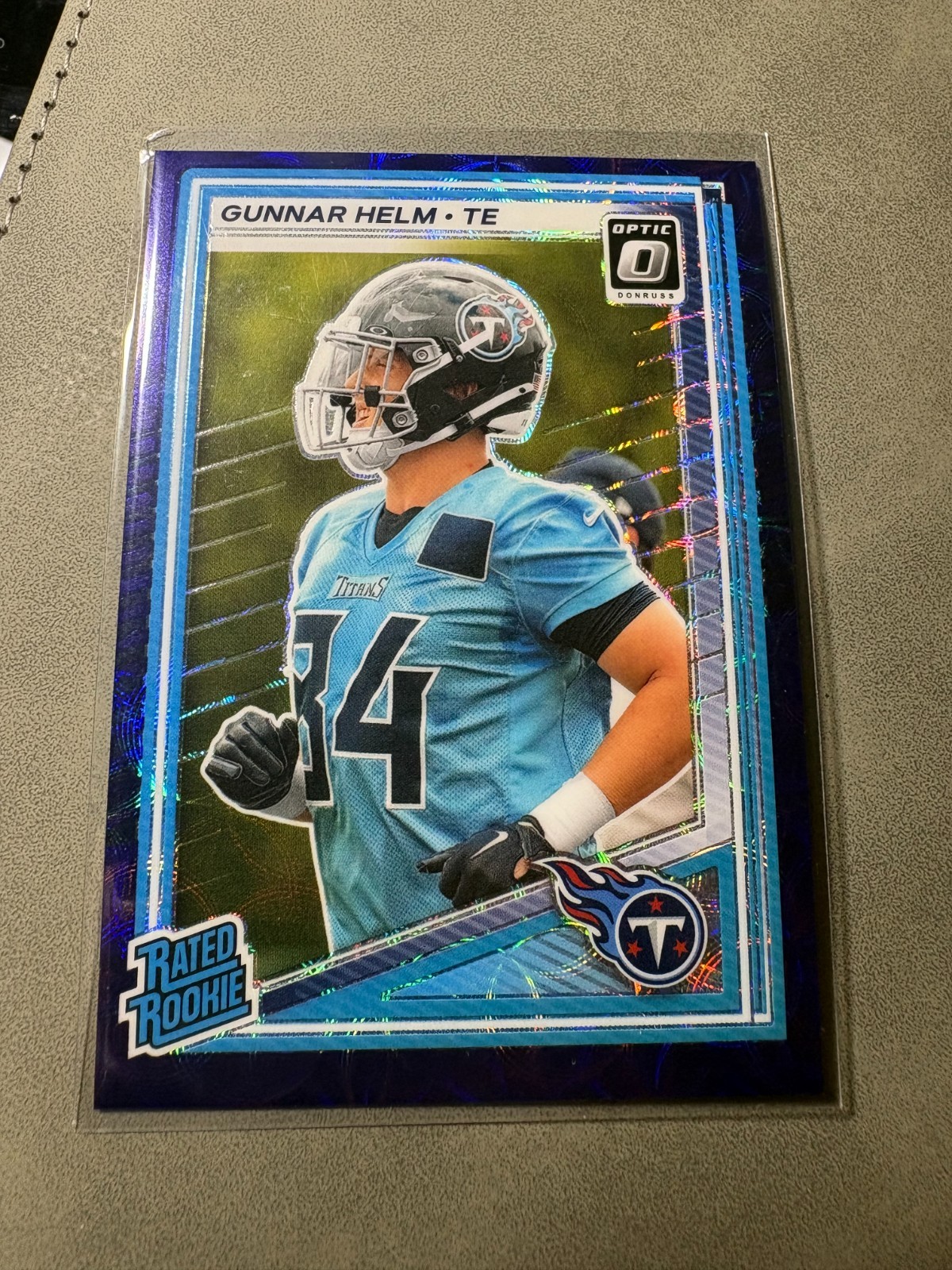 2025 Donruss Optic - Rated Rookie Gunnar Helm #294 Purple Shock Prizm (RC)