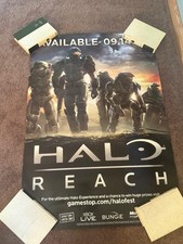 HALO REACH Videogioco ENORME 33x48 Insegna Espositore Negozio 2010 Bungie XBOX 360 Promo