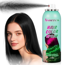 Black Hair Spray,Hair Color Spray Dye,Temporary Hair Color Spray for Kids Women