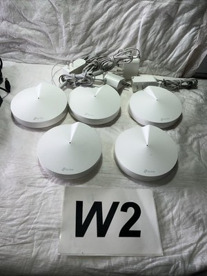   TP-Link Deco M5 AC1300 Whole Home Mesh WiFi System Set of 5 w/ Power Supplies