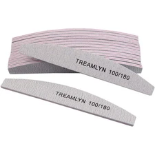 Rough Nail Files 100 180 Grit Heavy Duty Emery Boards for Acrylic Natural Nails