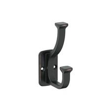Amerock H37007ORB | Alder Double Prong Prong, Oil Rubbed Bronze 