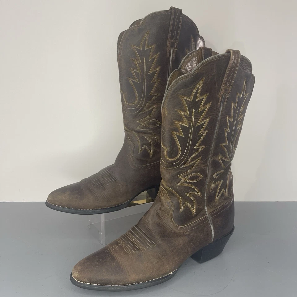 Botas vaqueras Ariat Heritage para mujer de cuero marrón talla 8,5B estilo 15725 Foto 2 de 4