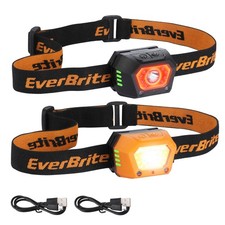 2-Pack Headlamp, Rechargeable LED Waterproof Headlight