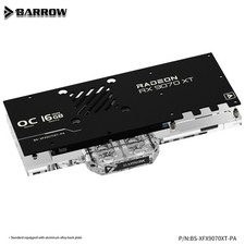 Barrow GPU Water Block Use for XFX RX 9070 XT Mercury OC Magnetic Air Video Card
