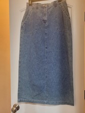 Vintage Y2K Faded Glory Blue Jean Denim Skirt