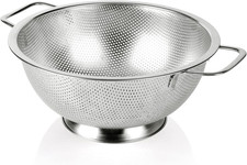 Stainless Steel 3-quart Colander, Kitchen Strainer, Dishwasher Safe, Durable
