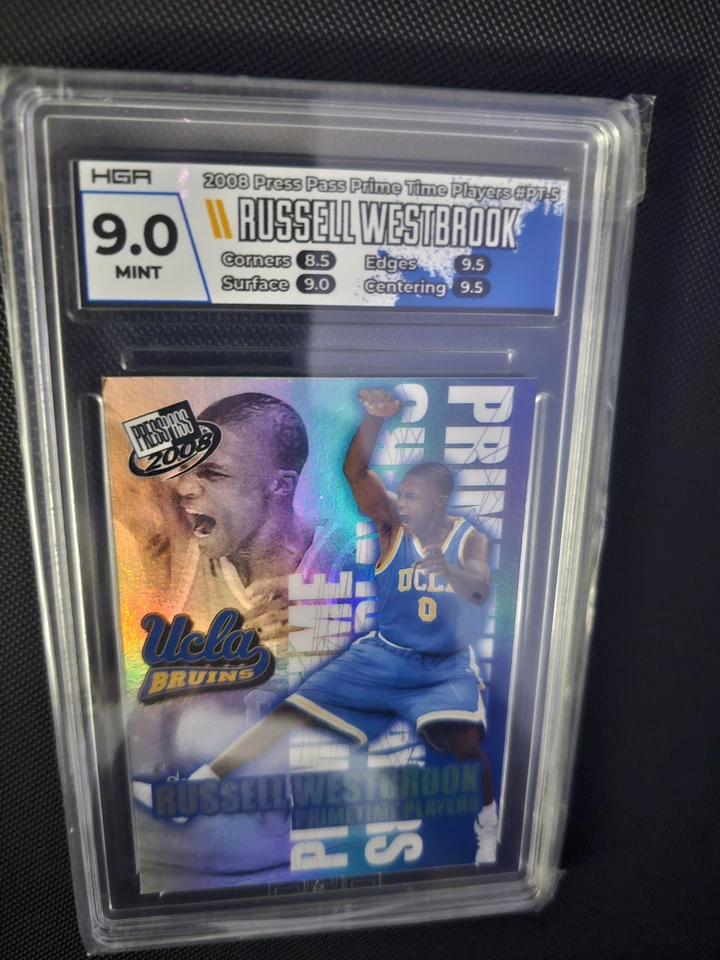 Russell Westbrook PRC UCLA 2008 Press Pass Prime Time Players #PT-5 HGA 9.0 ESTADO PERFEITO - Imagem 4 de 4