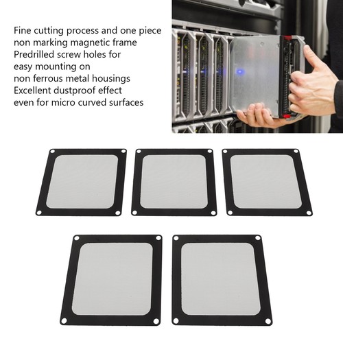 5x PC Chassis Cooling Dust Filter Professional Dustproof Soft Magnet Nylon Fr FG - Afbeelding 5 van 23