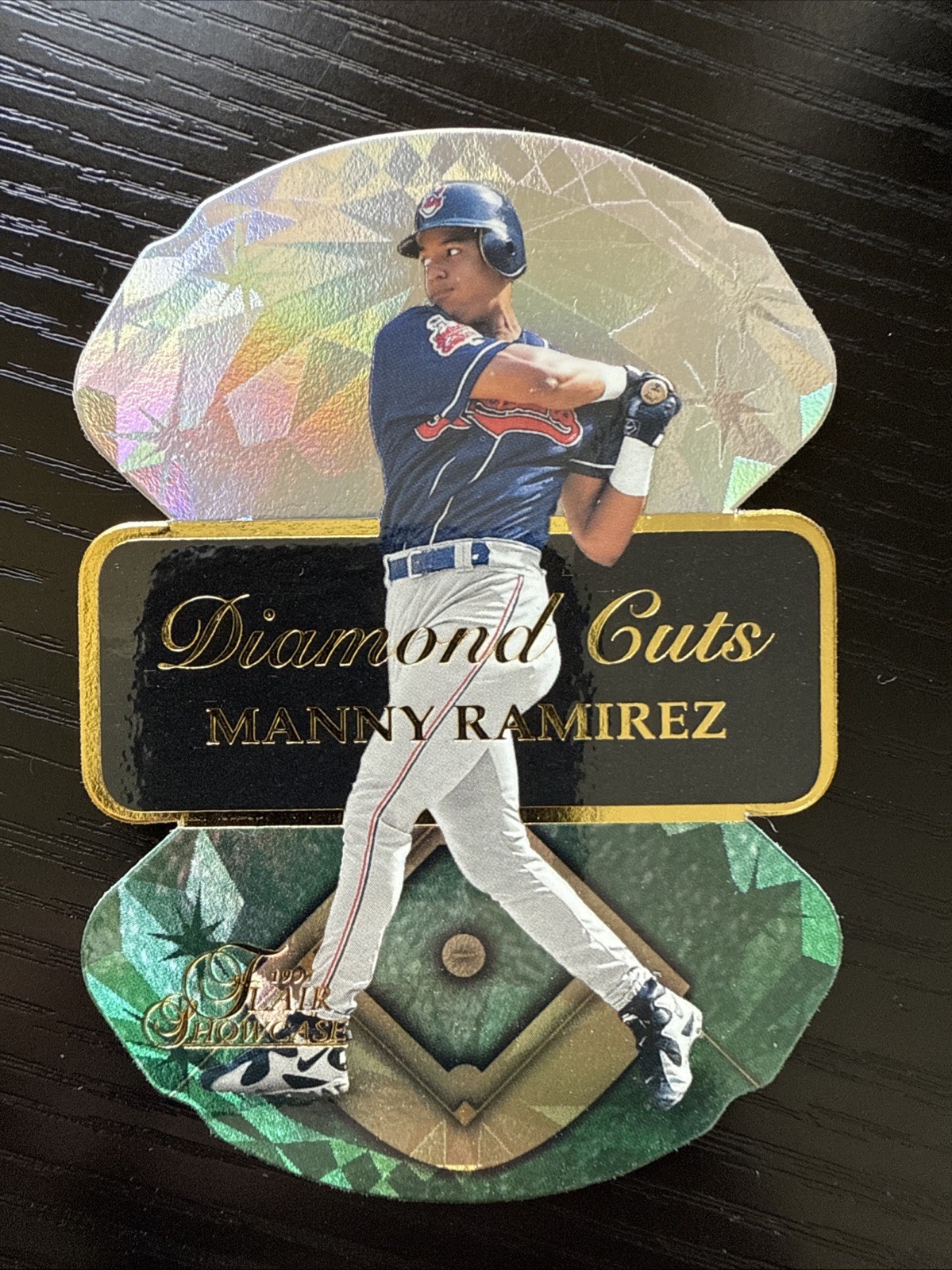 MANNY RAMIREZ 1997 Flair Showcase Diamond Cuts Die-Cut SP Insert #14
