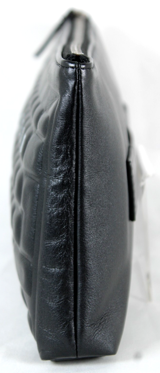 CHANEL 17S Data Center Black Lambskin Leather KEYBOARD Small Zip