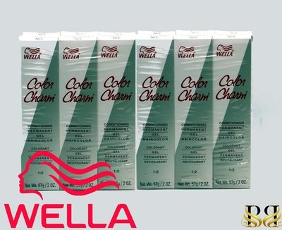 Wella Color Charm Permanent Gel Haircolor color Medium Ash Blond 632 6 pc