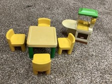Little Tikes Dollhouse Furniture Table With Chairs And Kitchen Sink