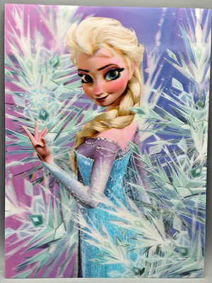 3D-Bild/Effekt-Flip-Elsa, Königin von Arendelle-Die Schneekönigin-30x40cm-o.Rahm