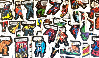 1974- 75 TOPPS  Marvel Comic Book Heroes Stickers  SET BREAK  YOU PICK  EX+ COND