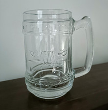 Bormioli Rocco Italy Glass Beer Mug - Captain Morgan's Rum - Heavy Glass Tankard