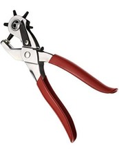 9" Heavy Duty Leather Hole Punch Hand Pliers For Belt Pet Collar DIY 6 Size Tool