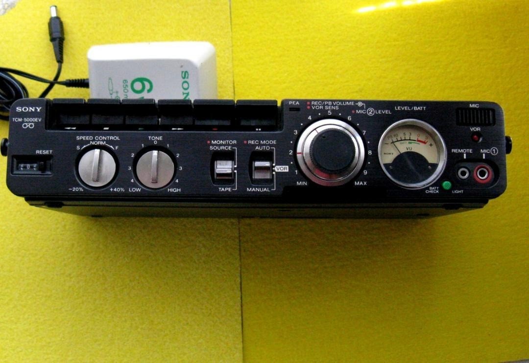 Sony Pressman TCM-5000EV Desktop Cassette Voice Recorder for