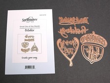 Spellbinders GIVE THANKS Small Die of the Month Oct 2018 DOM-OCT18