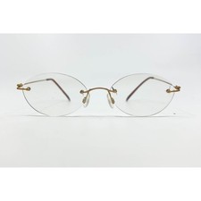 Rodenstock Eyeglasses Unisex Gold Rimless R 4267 E 49-17-140