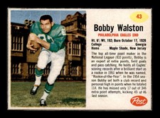 1962 Post #43 Bobby Walston SP EXMT X3525411