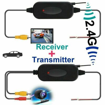 Wireless Transmitter Receiver For Car Camera Reverse Rear View Monitor  UK