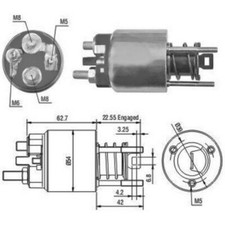 150 CV Elettromagnete Motore d'avviamento per BMW 3 Compact E46 320td KW 110 CV